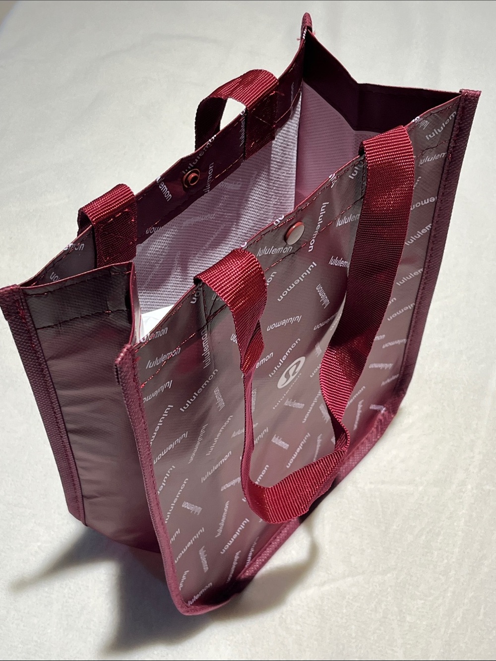 lululemon athletica Burgundy Logo Tote Bag